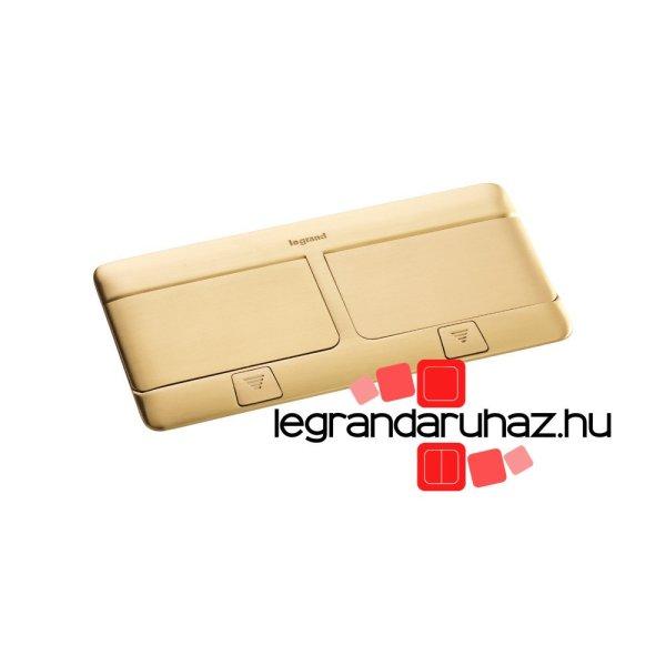 Legrand Pop-up felnyíló süllyesztett padlódoboz 8 (2×4) modul, sárgaréz,
üres, Legrand 054018