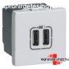 Legrand Program Mosaic ketts USB tlt aljzat, 1500 mA, 2 m