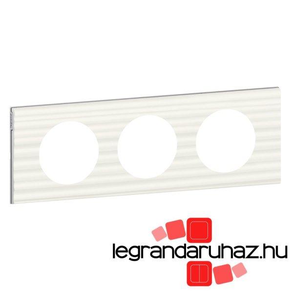 Legrand Céliane hármas keret, fehér corian, Legrand 069013