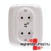 Legrand Valena Allure 2x2P+F csatlakozaljzat biztonsgi zsa