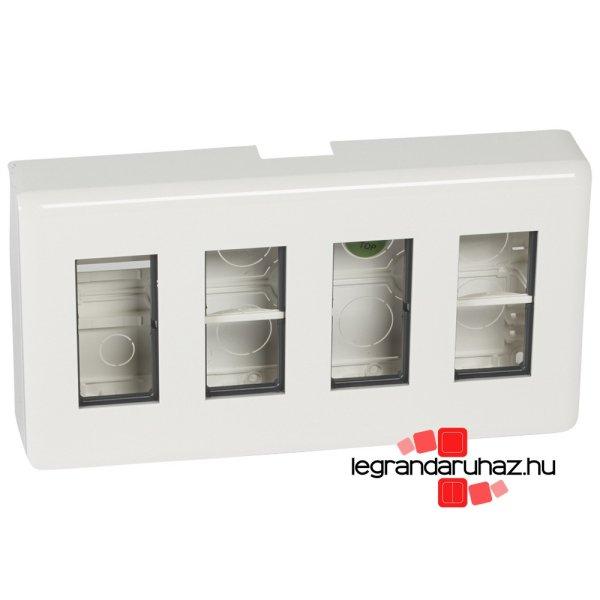 Legrand Program Mosaic keret 4x4 modulos, fehér , Legrand 078888L