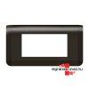 Legrand Program Mosaic keret 1x4 modulos, vzszintes, antrac