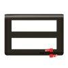 Legrand Program Mosaic 2x8 modulos keret, antracit , Legrand