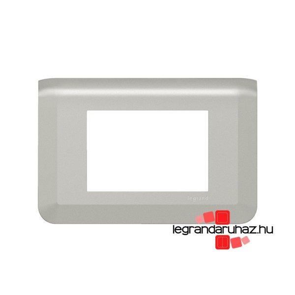 Legrand Program Mosaic keret 1x3 modulos, alumínium , Legrand 079303L