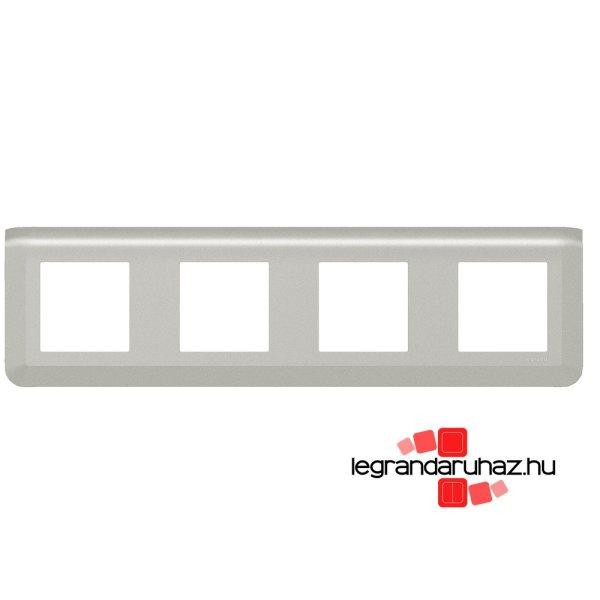 Legrand Program Mosaic keret 4x2 modulos, alumínium , Legrand 079308L