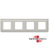 Legrand Program Mosaic keret 4x2 modulos, alumnium , Legran
