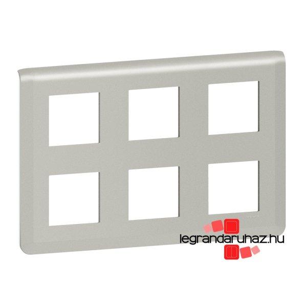 Legrand Program Mosaic 2x3x2 modulos keret, alumínium , Legrand 079332L