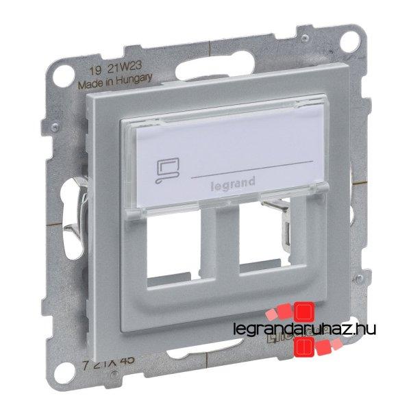 Legrand Suno kettős keystone adapter, alumínium, Legrand 721345