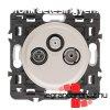 Legrand Cliane TV-Rdi-SAT aljzat, tmen, 14 dB, titnium