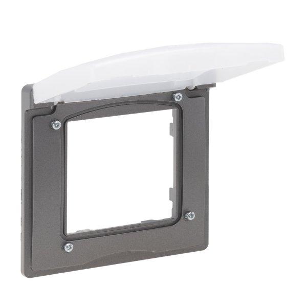 Legrand Niloé Step egyes keret, IP44, grafit szürke, Legrand 863496