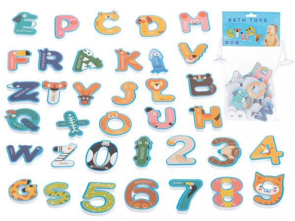 Bath toy letters Foaming numbers