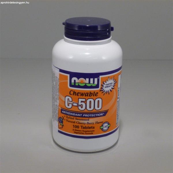 Now c-500 cseresznye ízű rágótabletta 100 db