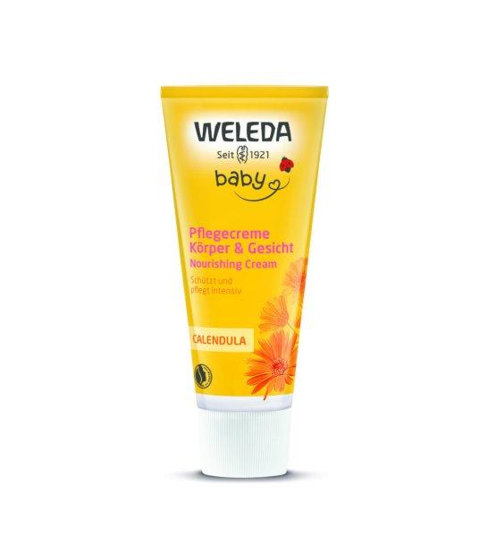 Weleda bio körömvirágos natúr babakrém arcra, testre 75 ml