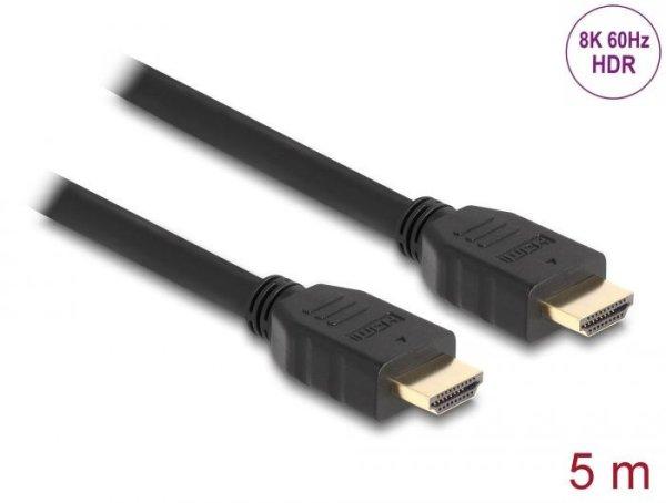 DeLock High Speed HDMI Cable 48 Gbps 8K 60Hz 5m Black