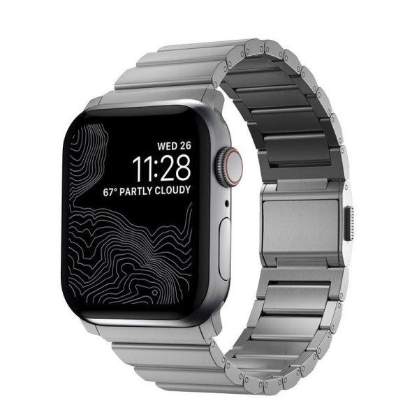 Nomad Titanium Band, silver - Apple Watch Ultra (49mm) 8/7 (45mm)/6/SE/5/4
(44mm)/3/2/1 (42mm)