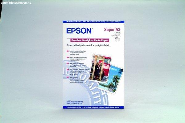 Epson Premium Semigloss Photo Paper, DIN A3+, 251g/m?, 20 Sheet