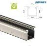 LED Alumnium Profil Bepthet Mly [G] Natr 2,02 mter