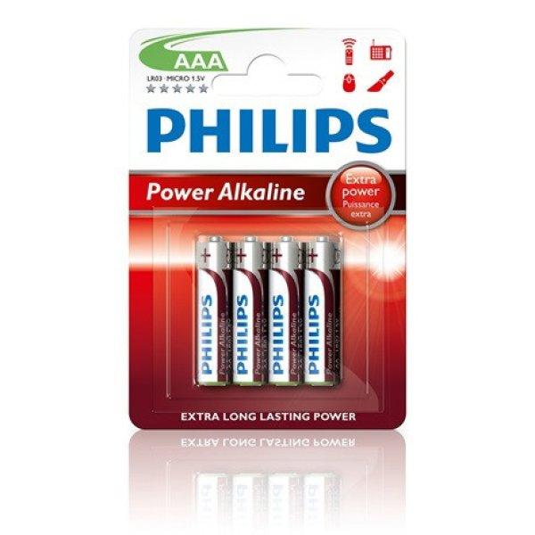 Philips LR03P4B/10 elem power alkali aaa 4-bliszter