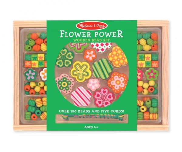 Melissa & Doug fa gyöngy szett - virágok
