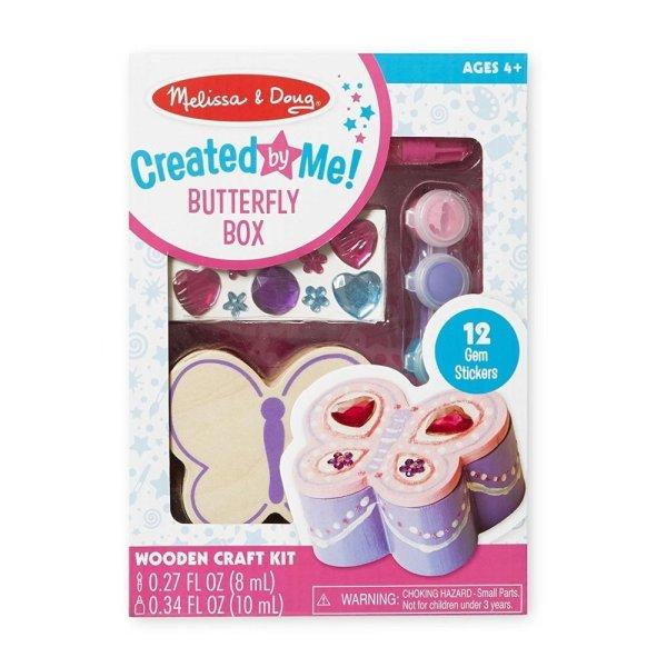 Melissa & Doug fa doboz díszítés - pillangó