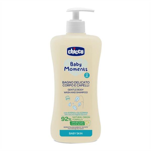 Chicco Fürdető & sampon 500 ml - újszülöttbőrre zabkivonat és növényi
glicerin, semleges pH