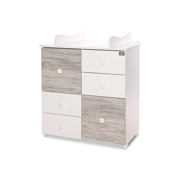 Lorelli Cupboard pelenkázó komód - White & Artwood