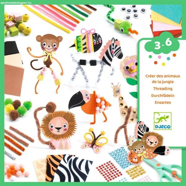Djeco Kreatív készlet - Vadon élő állatok - Jungle Animal Creation Box