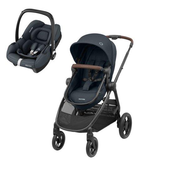 Maxi-Cosi Duo-pack Zelia3 babakocsi Cabriofix i-Size hordozóval utazórendszer
0-22 kg Essential Graphite