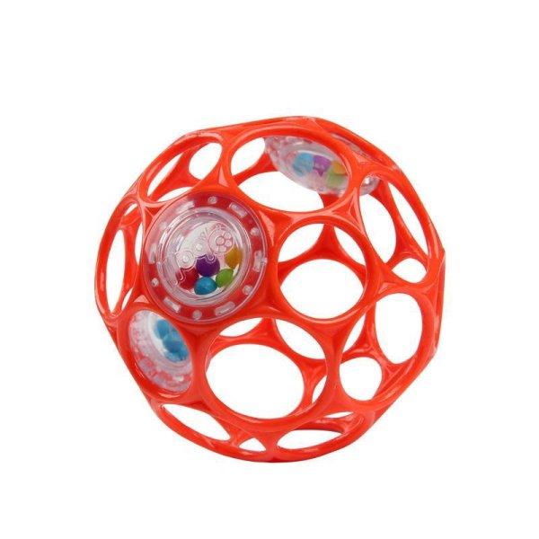 Oball Rattle játék, 10 cm, narancs, új, 0 hó+