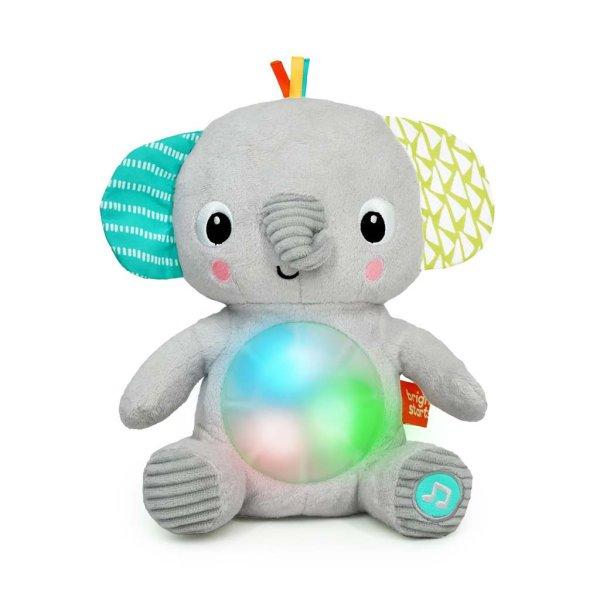 Bright Starts Plüss zenélő világító játék elefánt, Hug-a-bye Baby™, 0
hó+