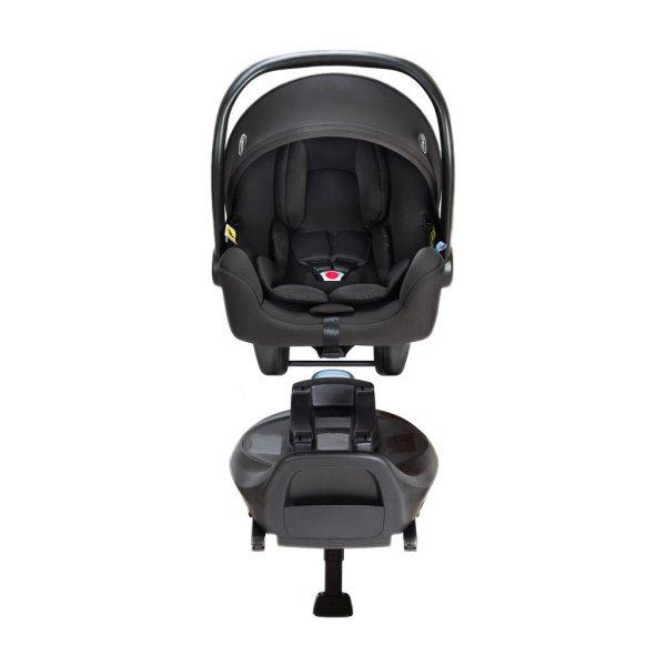 Graco SnugLite™ 40-75 cm hordozó Midnight + SnugTurn™ i-Size R129
bázistalp