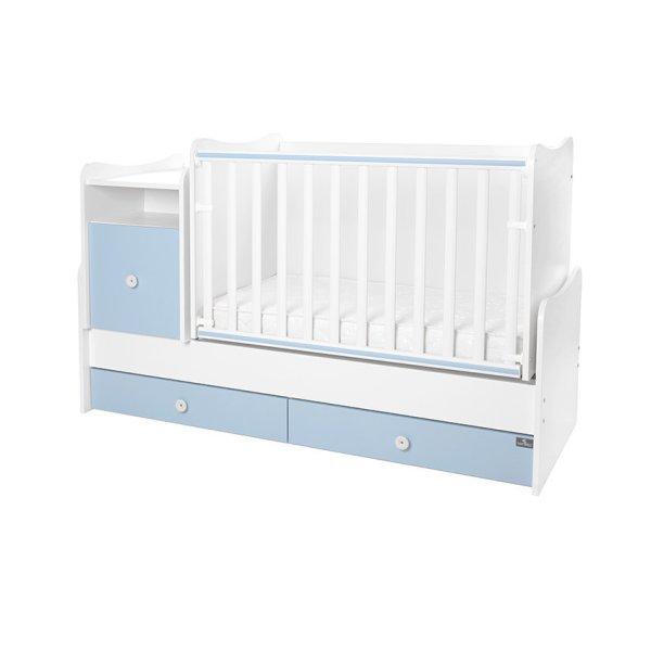 Lorelli Trend PLUS kombi ágy 70x165 - White Baby Blue