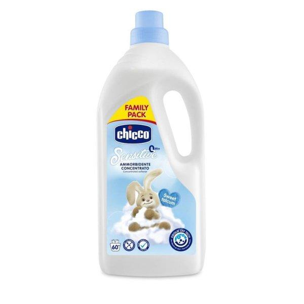 Chicco Öblítő púder illattal, 1,5 liter Sensitive - púder fehér