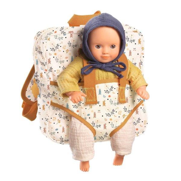 Djeco: Pomea Hátizsák - Babahordozó - Doll backpack carrier