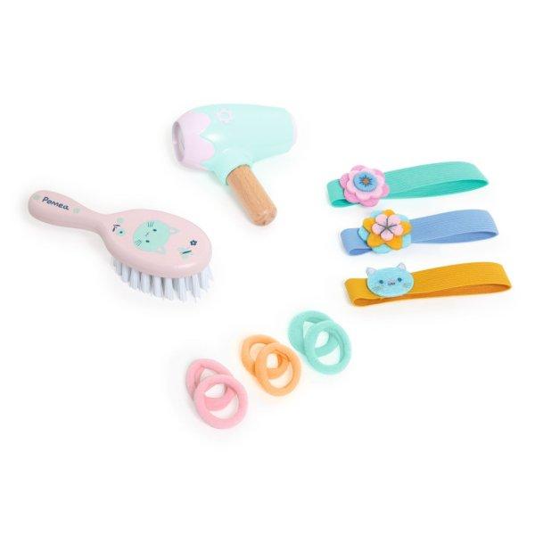 Djeco: Pomea Játékbaba kiegészítő, szépítkezés - Baba fodrászkészlet -
Hairdressing set