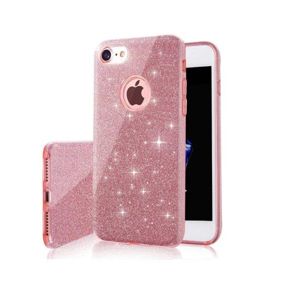 Glitter (3in1) - Apple iPhone 16 Pro (6.3) pink szilikon tok