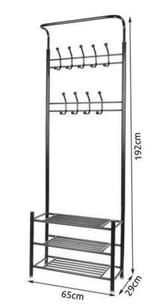 Ruhaakasztó és 3 cipős polc