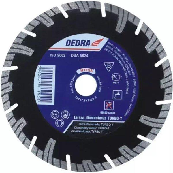 DEDRA Turbo-T gyémánttárcsa 115mm/22,2