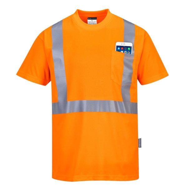 Portwest S190 HiVis póló zsebbel