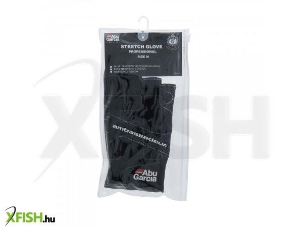 Abu Garcia Stretch Gloves Unisex Pergető kesztyű XL Fekete