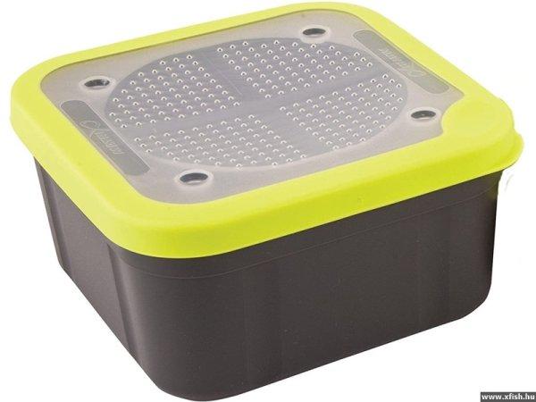 Matrix Bait Boxes Élőcsalis doboz Lélegző tetővel Grey/Lime - 1,24L - 2.2PT