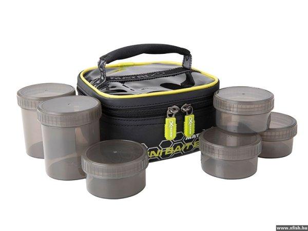 Matrix Mini Bait Bag (Inc 2X Large Pots / 4X Small Pots) Csalis tároló táska
17x17x9cm