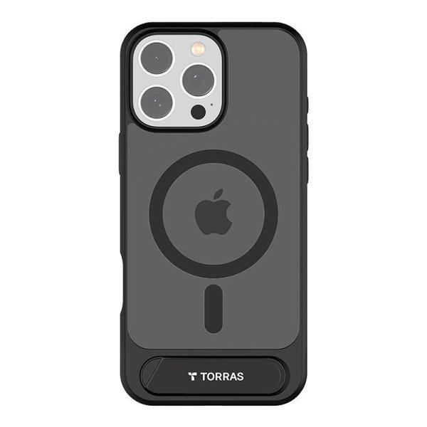 Etui Torras Pstand Series dla iPhone 16 Pro (Czarne)