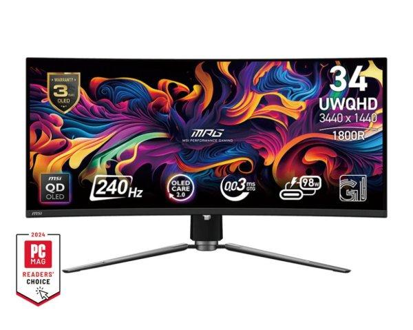 Msi 34" MPG 341CQPX QD-OLED Curved