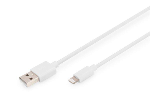 Digitus Lightning to USB-A data/charging cable MFI-certified 2m White