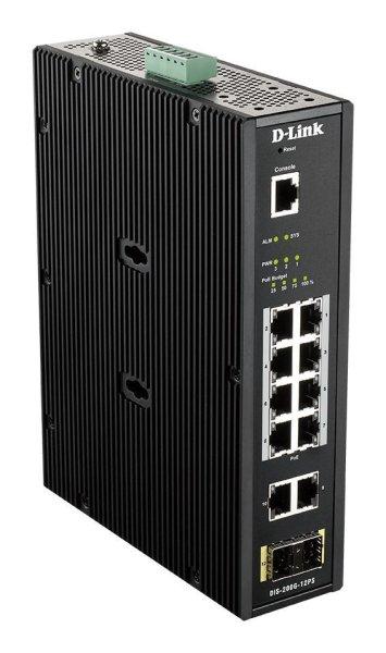 D-Link DIS‑200G‑12PS Industrial Gigabit Smart Managed PoE Switch