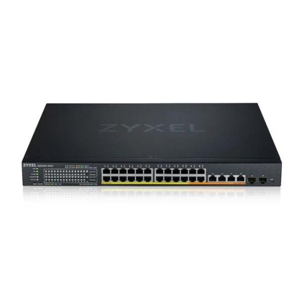 ZyXEL XMG1930-30HP 24-Port 2.5G Multi-Gig PoE++/PoE+ Lite-L3 Smart Managed
Switch 700W with 6-port 10G Uplink (4 Copper/2 SFP+)