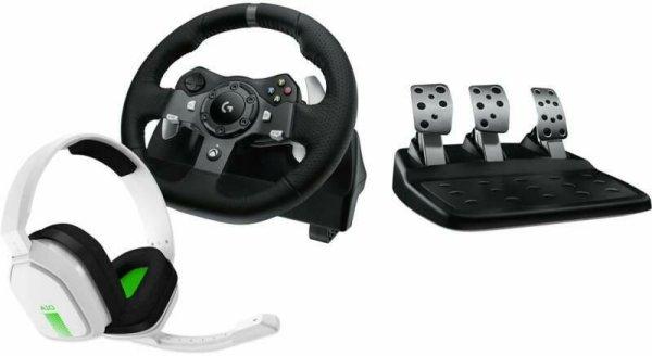 Logitech G920 Driving Force USB Kormány Black + Astro A10 Headset White