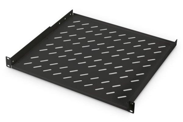 Digitus 1U fixed shelf for racks from 600mm depth 44x482x399mm up to 15kg Black
(RAL 9005)