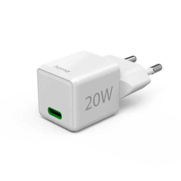 Hama Fast Charger Super-Mini Charger 20W White